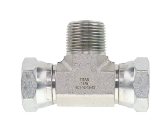 Tee NPTF Male x NPSM Female Swivels (Stainless Steel)