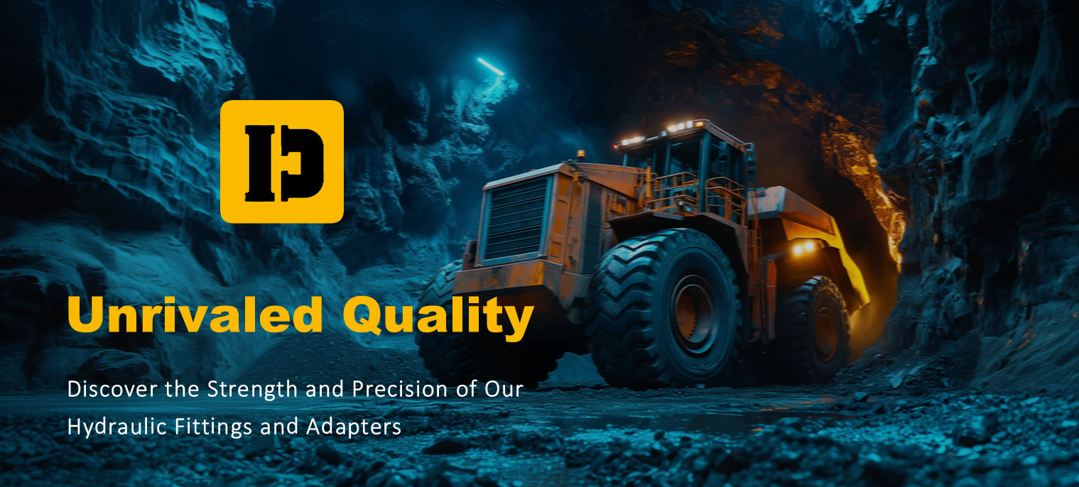 Delphi Fittings warehouse showcasing hydraulic pipe fittings, JIC connectors, ORFS couplers, and wholesale stainless steel hose adapters for B2B export